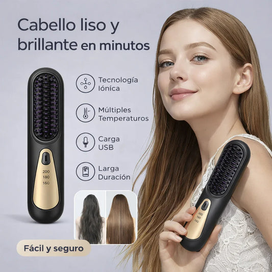 Cepillo Alisador Recargable