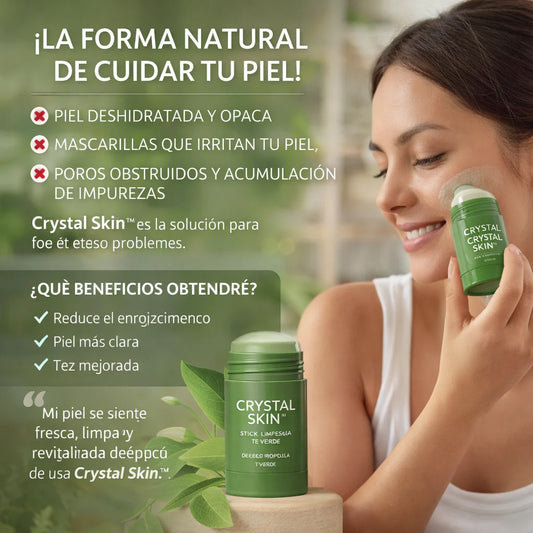 Crystal Skin™️ - Mascarilla en Barra Enriquecida con Té Verde