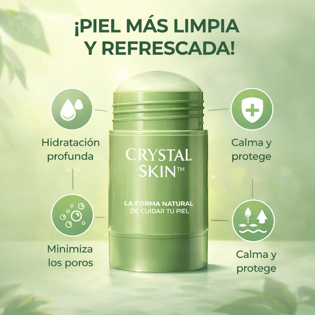 Crystal Skin™️ - Mascarilla en Barra Enriquecida con Té Verde