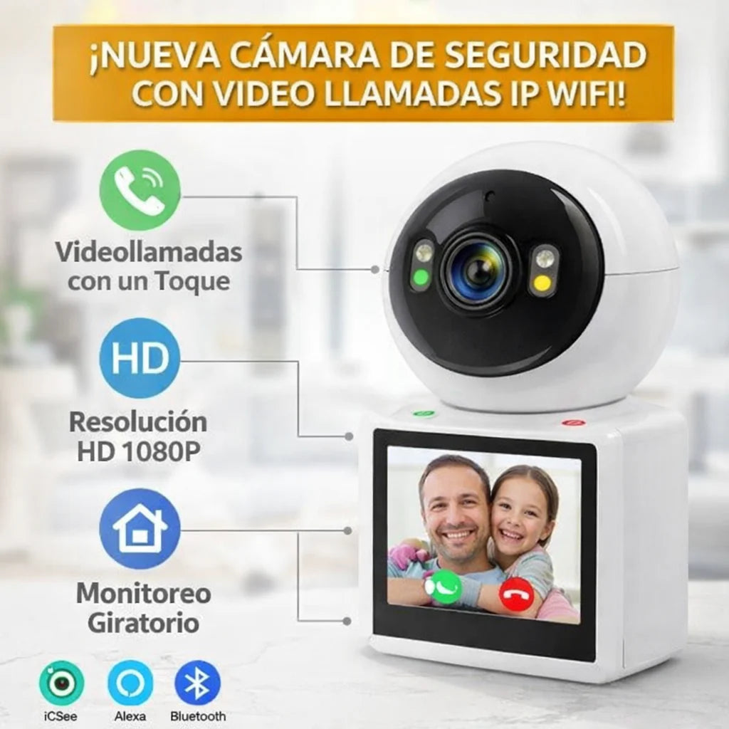 Cámara de seguridad con video llamadas IP WiFi